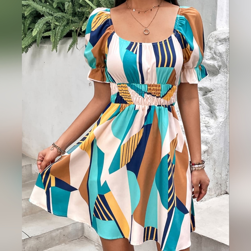 White Label Rofa Fashion Multicolor Mini Dress